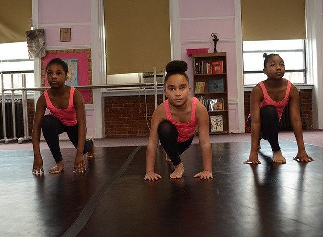 Pre-Professional student dancers at the Hill Dance Academy Theatre.