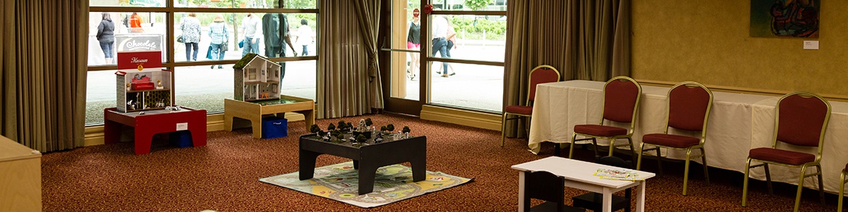 the anthropology of motherhood feeding room set up in the wyndham grand hotel