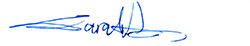 sarah aziz's signature