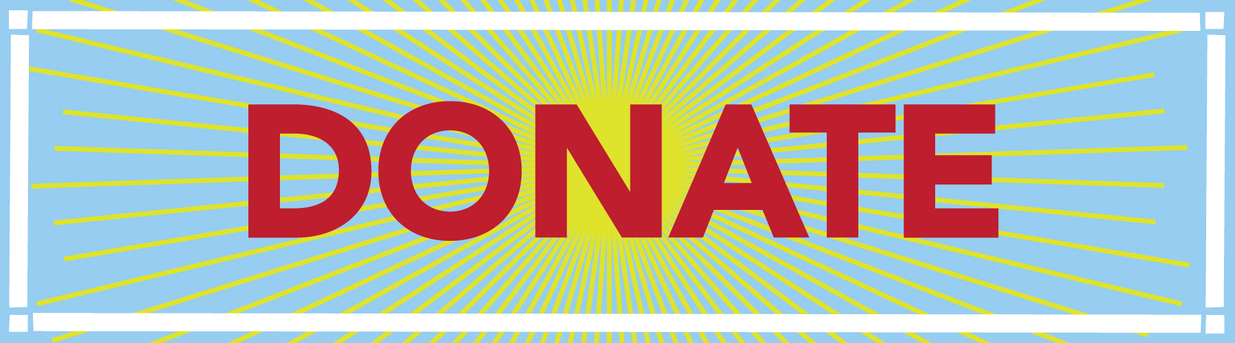 a colorful graphic that says donate